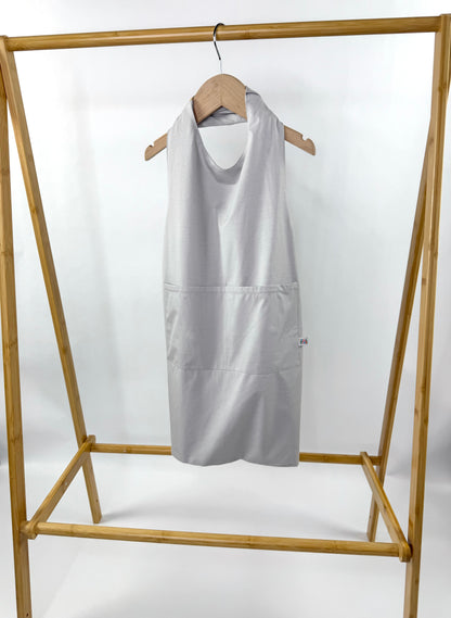 Tivi Armor - a cross-back, waterproof apron crafted from bamboo fabric