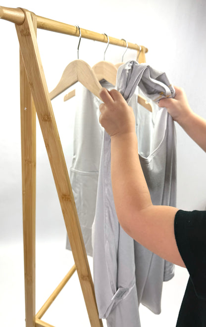 Tivi Armor - a cross-back, waterproof apron crafted from bamboo fabric