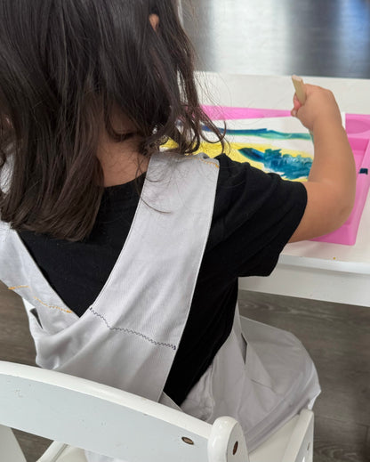 Tivi Armor - a cross-back, waterproof apron crafted from bamboo fabric